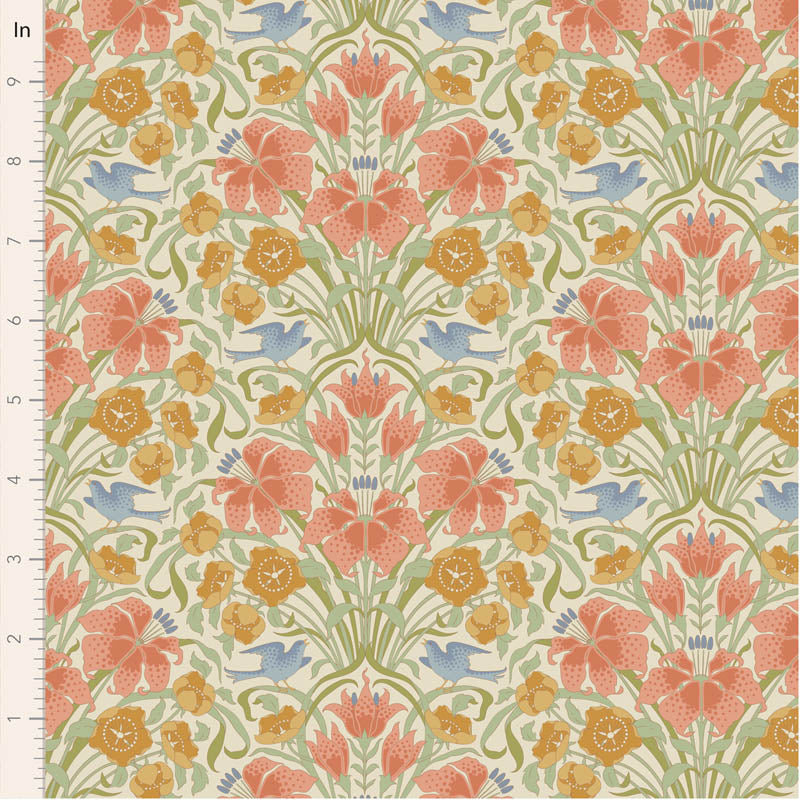 || PRE-ORDER || Songbird in Coral from Songbird by Tilda Fabrics