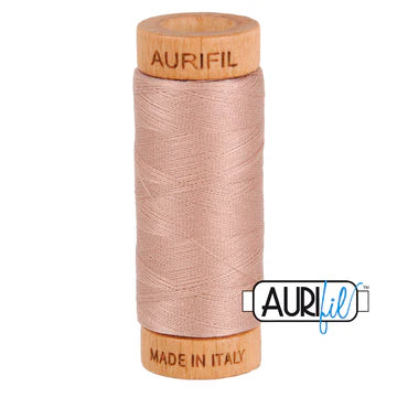 Aurifil Cotton Thread — Antique Blush 2375 — Small 80wt