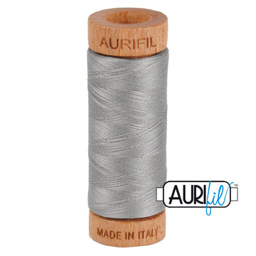 Aurifil Cotton Thread — Stainless Steel 2620 — Small 80wt