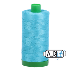 Aurifil Cotton Thread - Colour 5005 Bright Turquoise