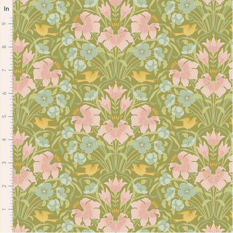 || PRE-ORDER || Songbird in Green from Songbird by Tilda Fabrics