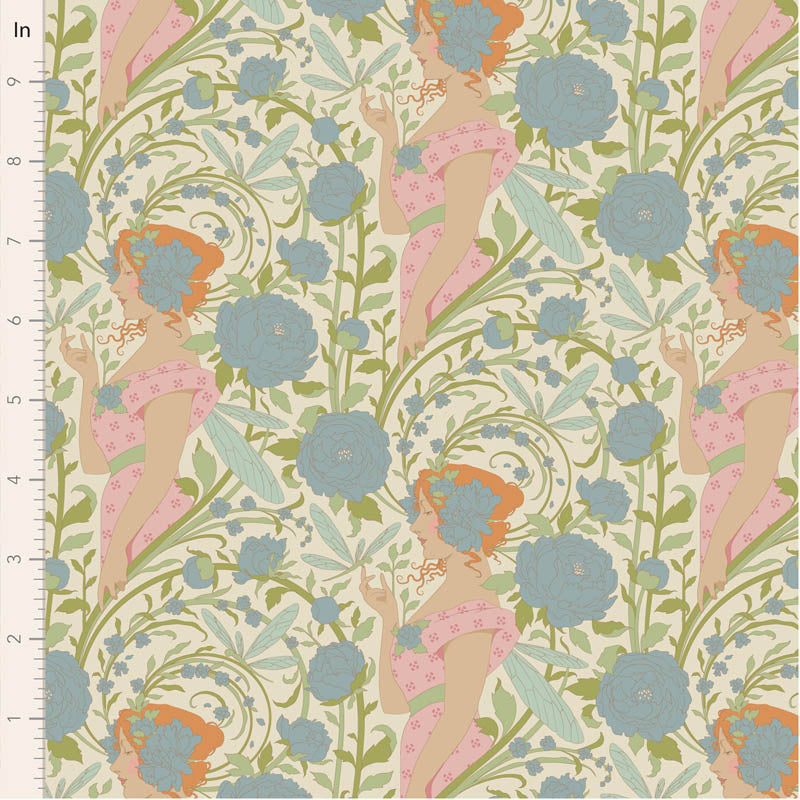 || PRE-ORDER || Aubrey in Blue from Songbird by Tilda Fabrics