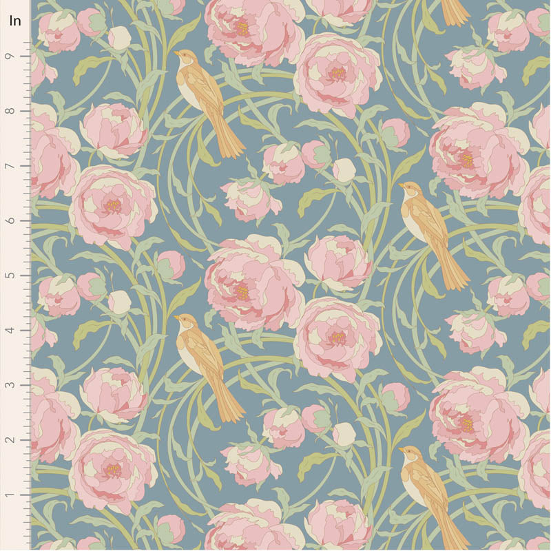 || PRE-ORDER || Cora in Blue from Songbird by Tilda Fabrics