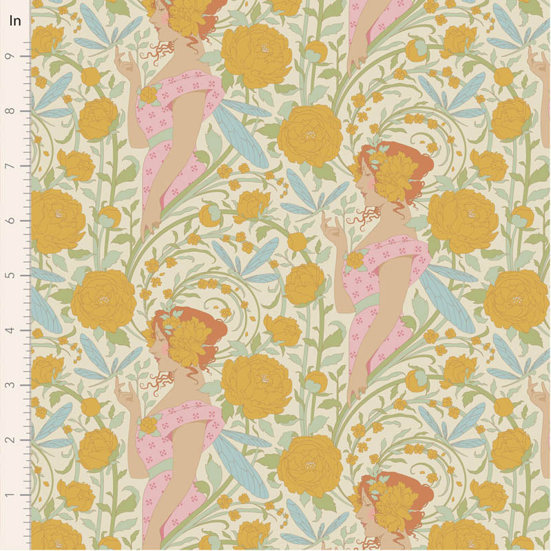 || PRE-ORDER || Aubrey in Mustard from Songbird by Tilda Fabrics