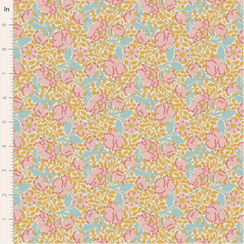 || PRE-ORDER || Flora in Mustard from Songbird by Tilda Fabrics