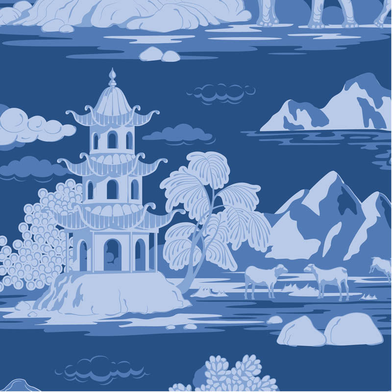 || PRE-ORDER || Cottonview in Night from Something Blue by Tilda Fabrics