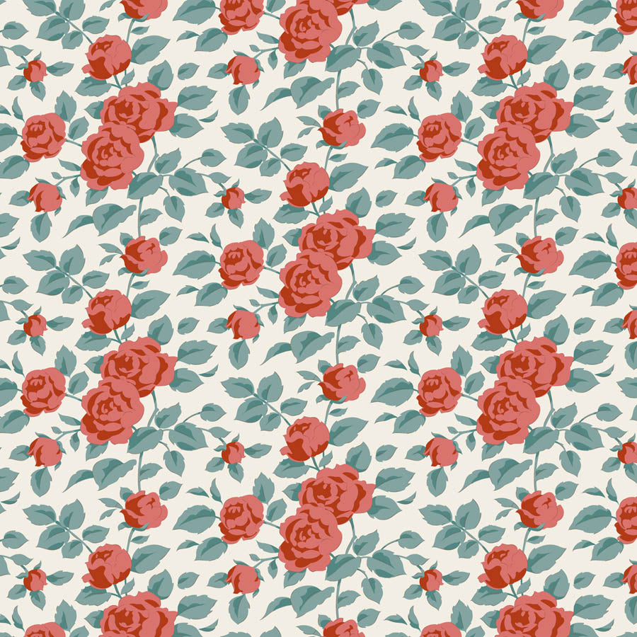|| PRE-ORDER || Margot in Rust from Village Life by Tilda Fabrics, Designer Fabric