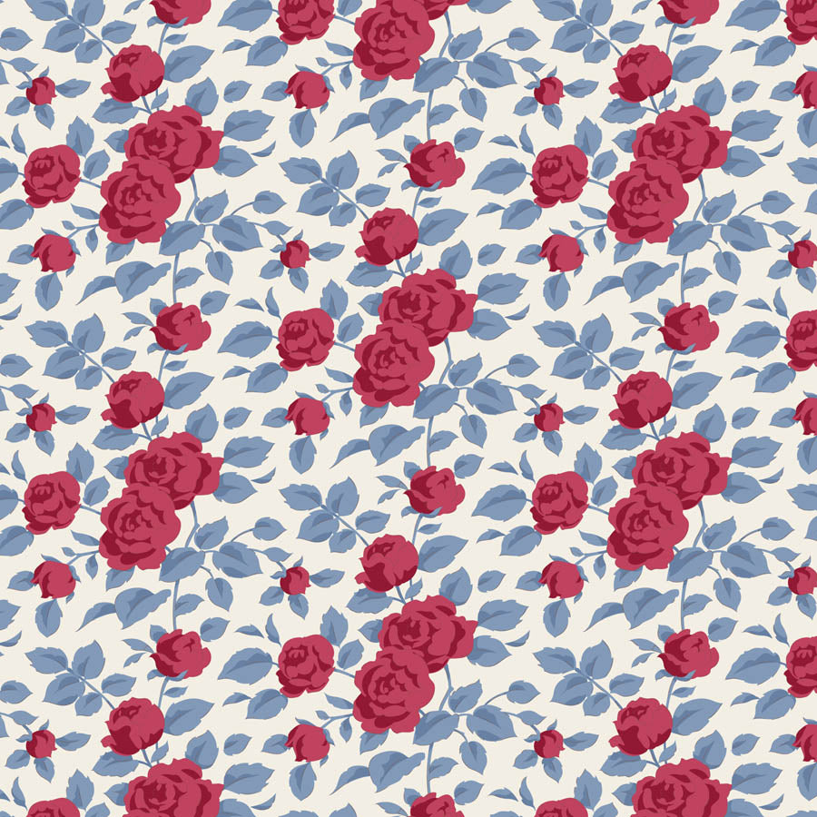 || PRE-ORDER || Margot in Burgundy from Village Life by Tilda Fabrics, Designer Fabric
