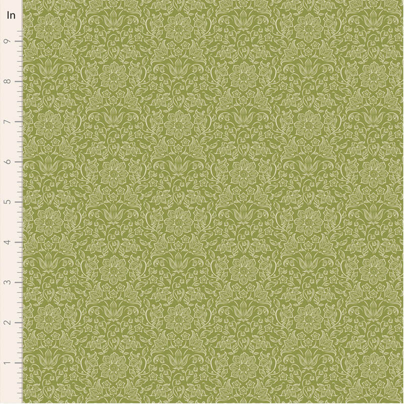 || PRE-ORDER || Lila in Green from Songbird by Tilda Fabrics