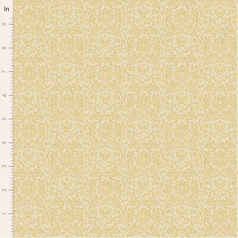 || PRE-ORDER || Lila in Light Yellow from Songbird by Tilda Fabrics