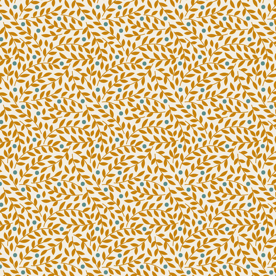 || PRE-ORDER || Lillian in Ochre from Village Life by Tilda Fabrics, Designer Fabric