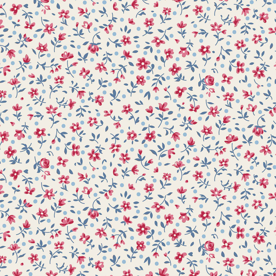 || PRE-ORDER || Mae in Cream from Village Life by Tilda Fabrics, Designer Fabric