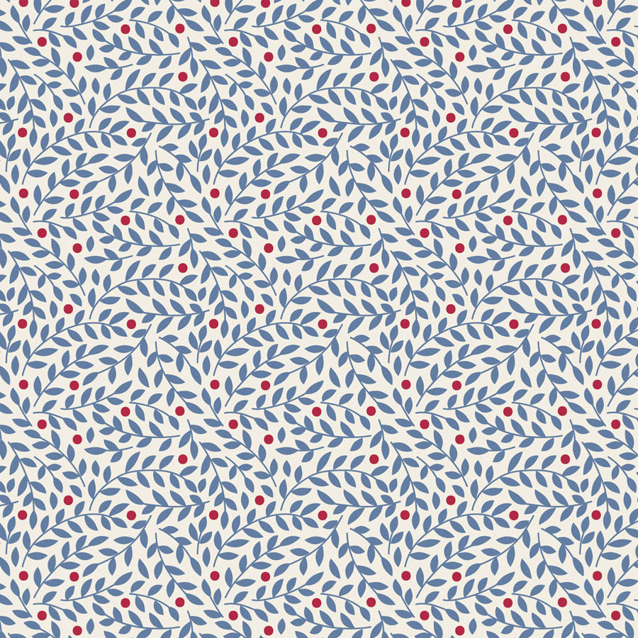 || PRE-ORDER || Lillian in Blue from Village Life by Tilda Fabrics, Designer Fabric