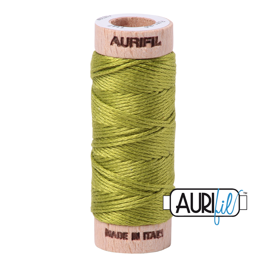 Aurifil Cotton Thread — Light Leaf Green 1147 — Small Floss