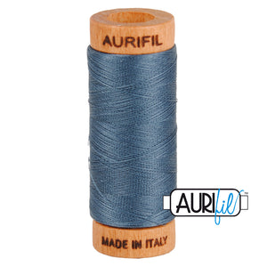 Aurifil Cotton Thread — Medium Grey 1158 — Small 80wt