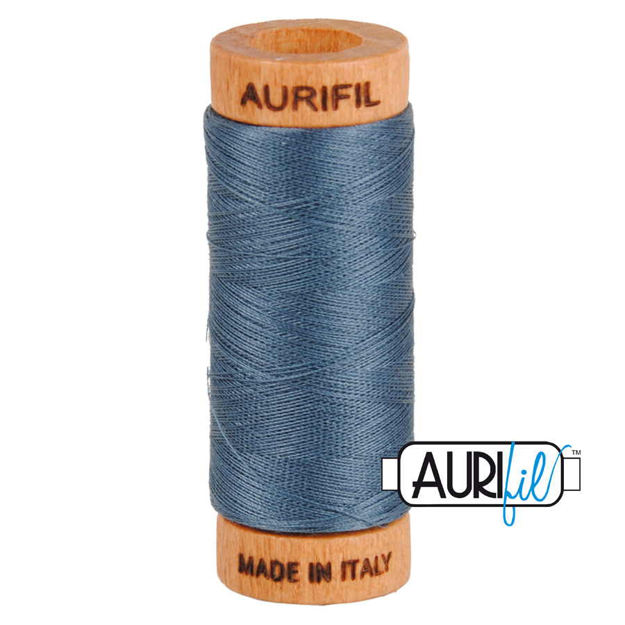 Aurifil Cotton Thread — Medium Grey 1158 — Small 80wt