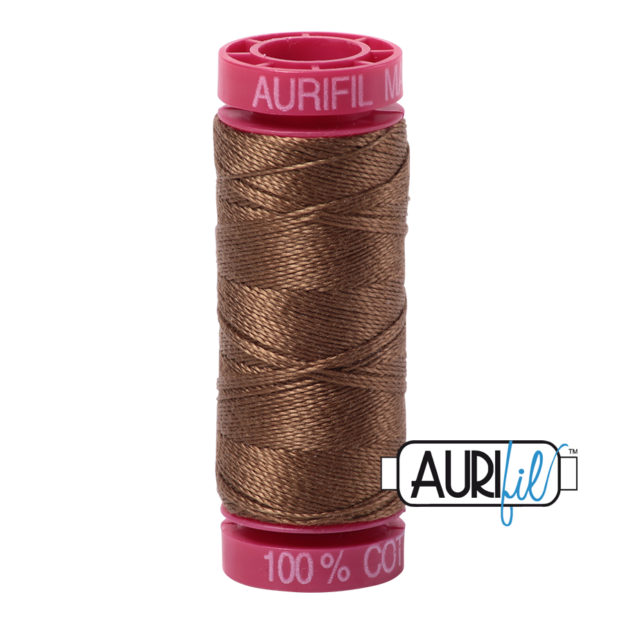 Aurifil Cotton Thread — Dark Sandstone 1318 — Small 12wt
