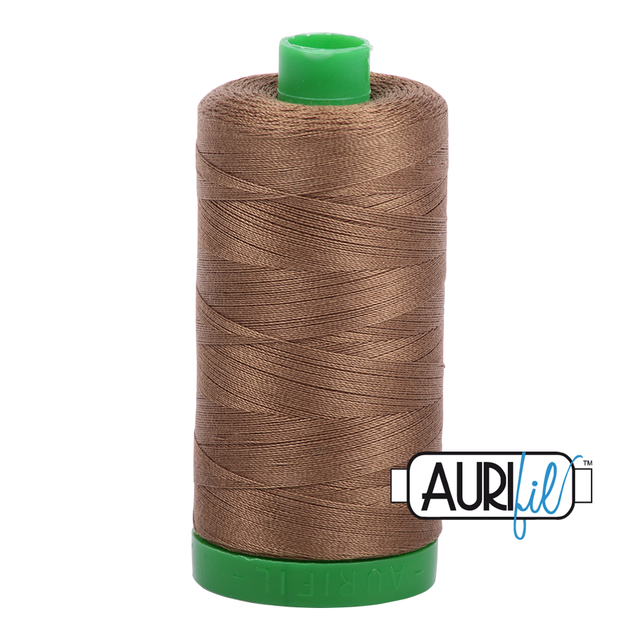 Aurifil Cotton Thread — Dark Sandstone 1318 — Medium 40wt
