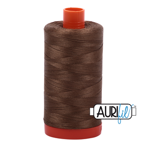 Aurifil Cotton Thread — Dark Sandstone 1318 — Medium 50wt