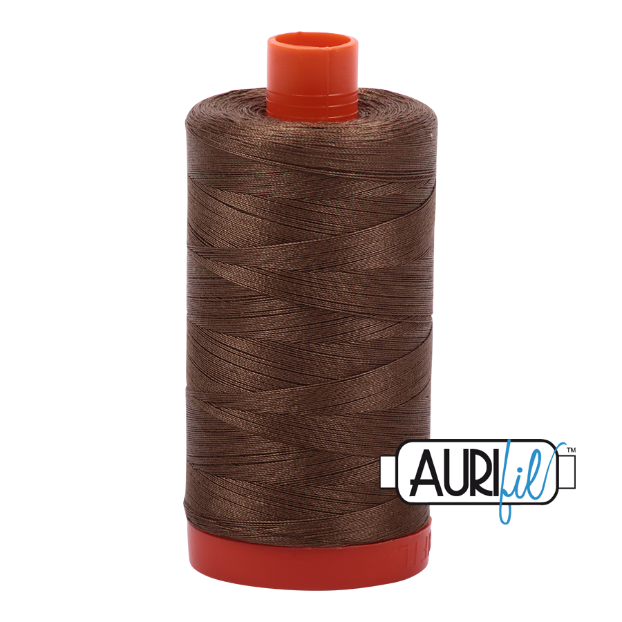 Aurifil Cotton Thread — Dark Sandstone 1318 — Medium 50wt