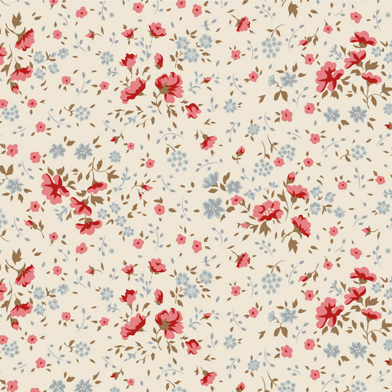 Ellie in Red/Slate || WIDEBACK 108" || from Tilda Basics by Tilda Fabrics