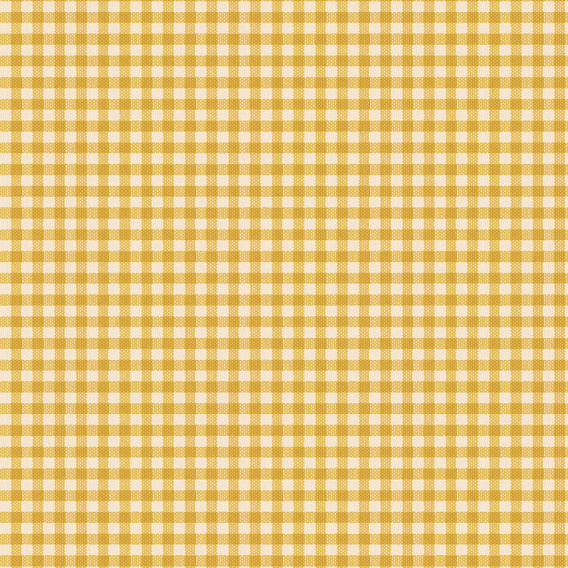 Woven Gingham in Yellow for Creating Memories for Tilda Basics, Designer Fabric