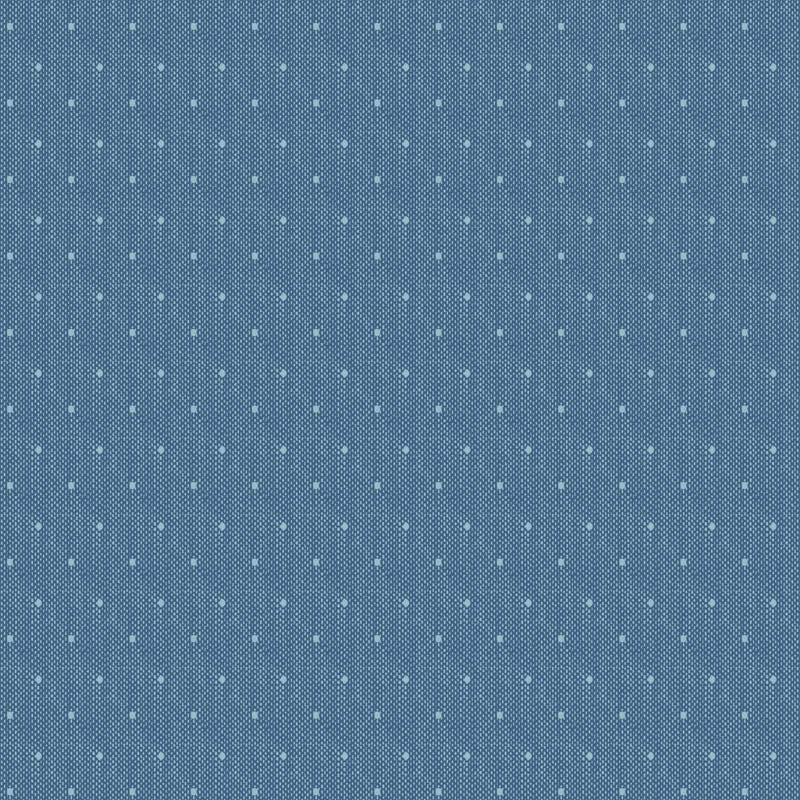 Woven Tiny Dot in Blue for Creating Memories for Tilda Basics, Designer Fabric