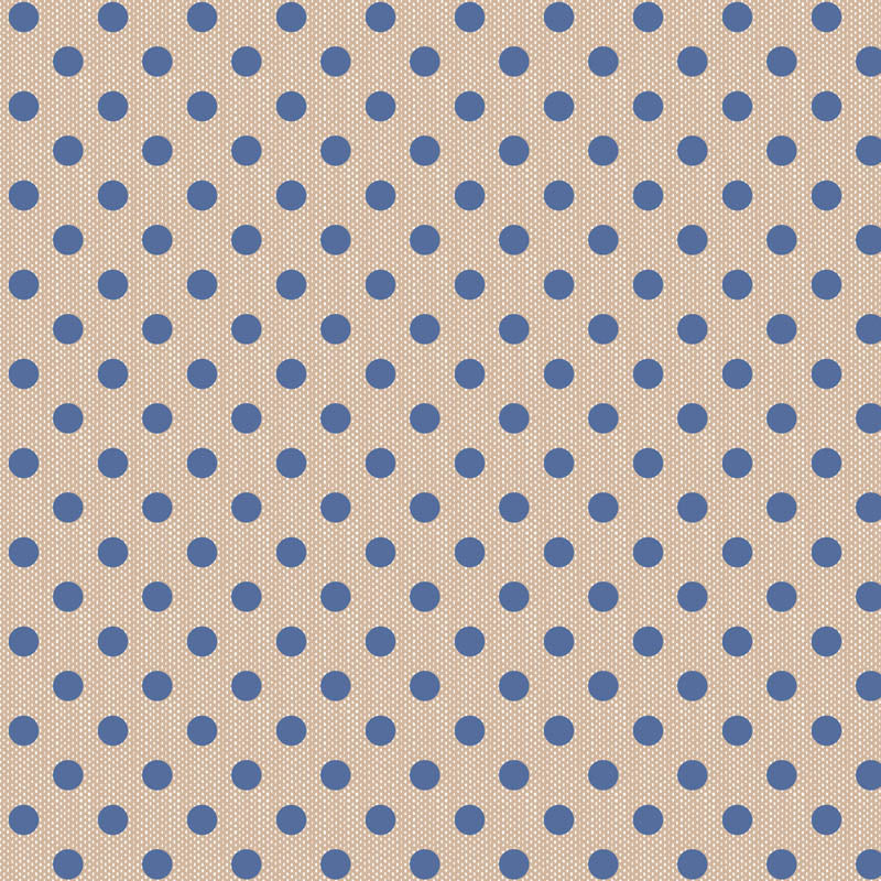 Woven Polka Dot in Blue for Creating Memories for Tilda Basics, Designer Fabric