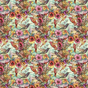 Hummingbird Harmony-- for Flight of Beauty for Camelot Fabrics