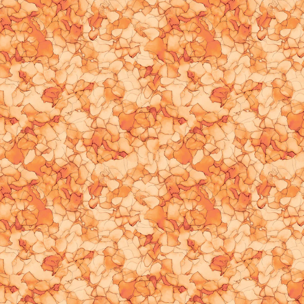 Petal Mosaic-Orange-- for Flight of Beauty for Camelot Fabrics