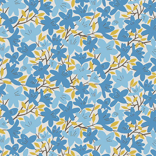 Angie in Sky from Blooming Color II by Wolff Paper for Benartex