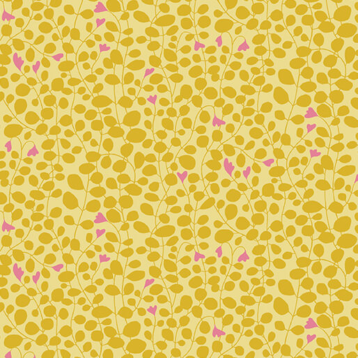 Caroline in Yellow from Blooming Color II by Wolff Paper for Benartex