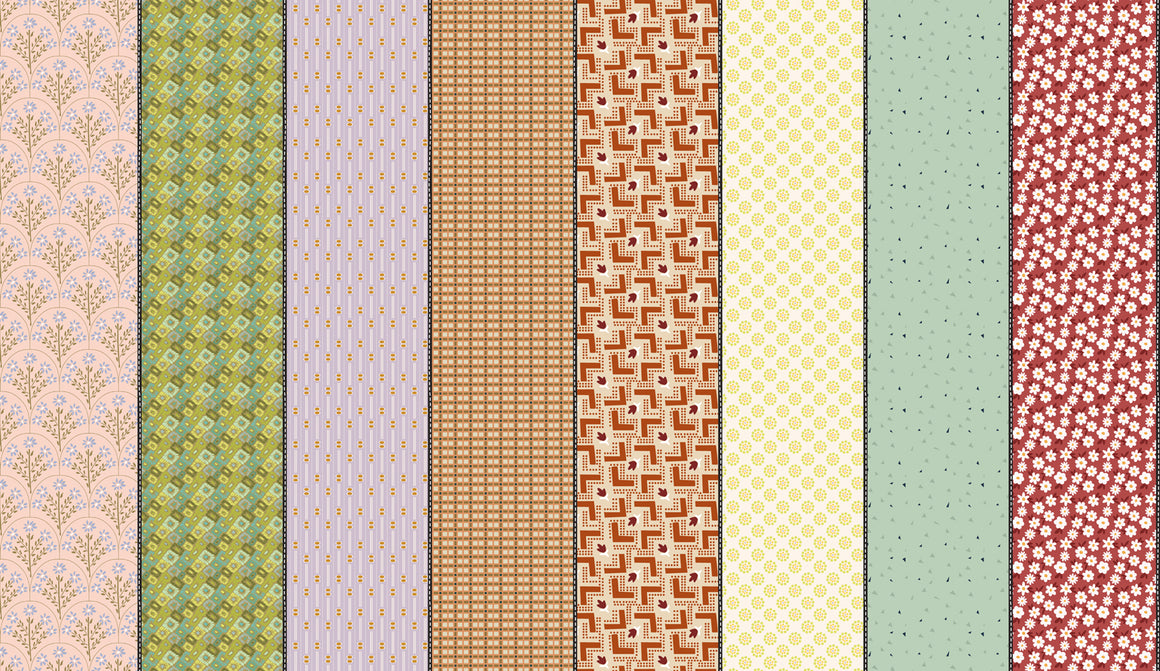 Three in Trentham from Gathered Lollies by Jen Kingwell for Moda Fabrics, Designer Fabric