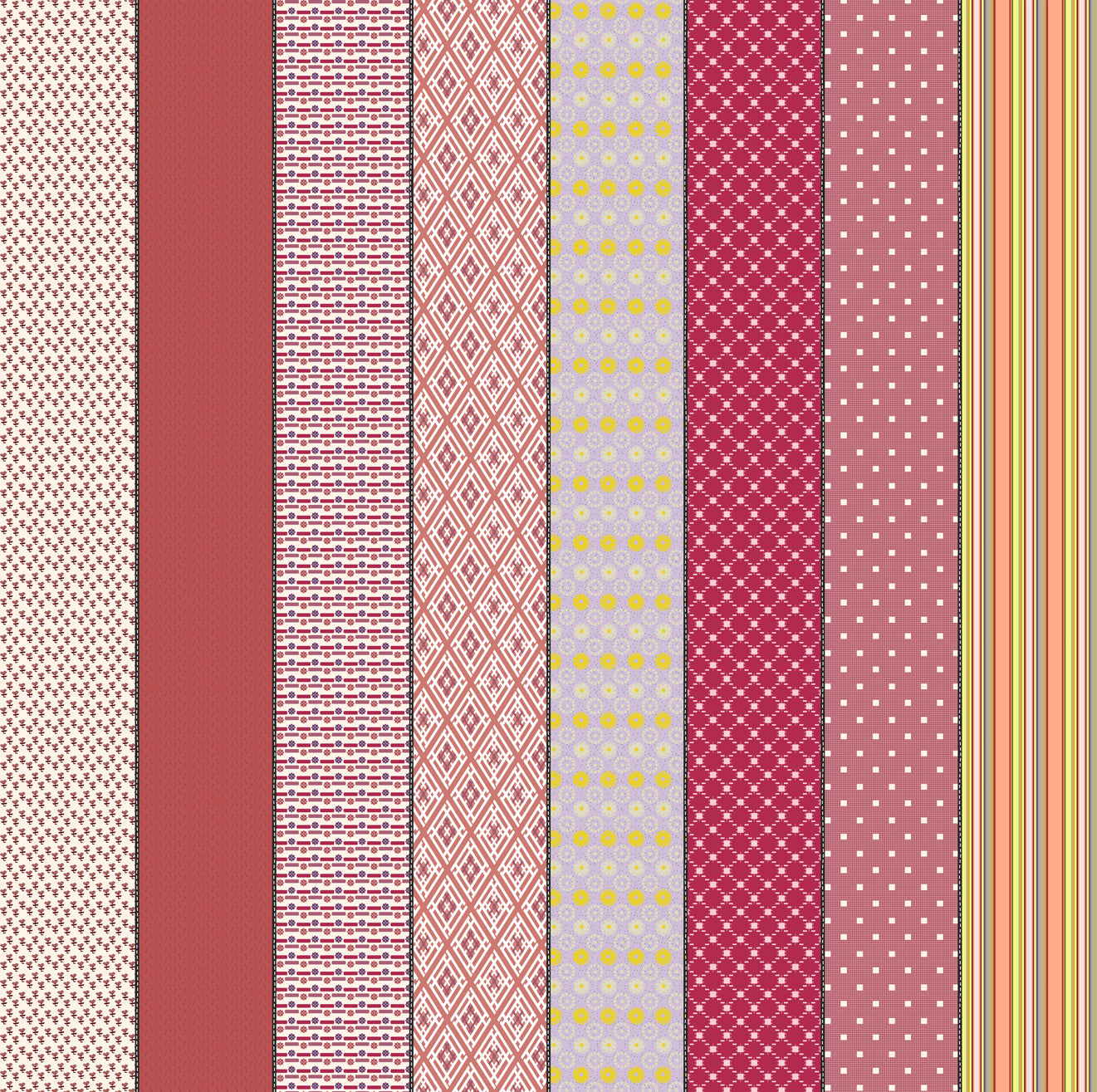 Five in Trentham from Gathered Lollies by Jen Kingwell for Moda Fabrics, Designer Fabric