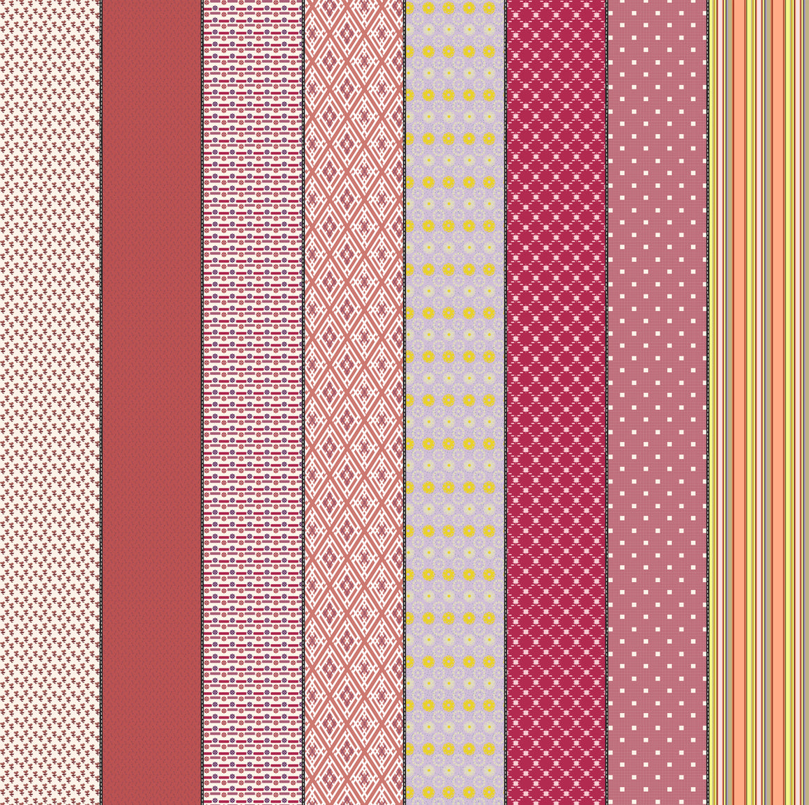 Five in Trentham from Gathered Lollies by Jen Kingwell for Moda Fabrics, Designer Fabric