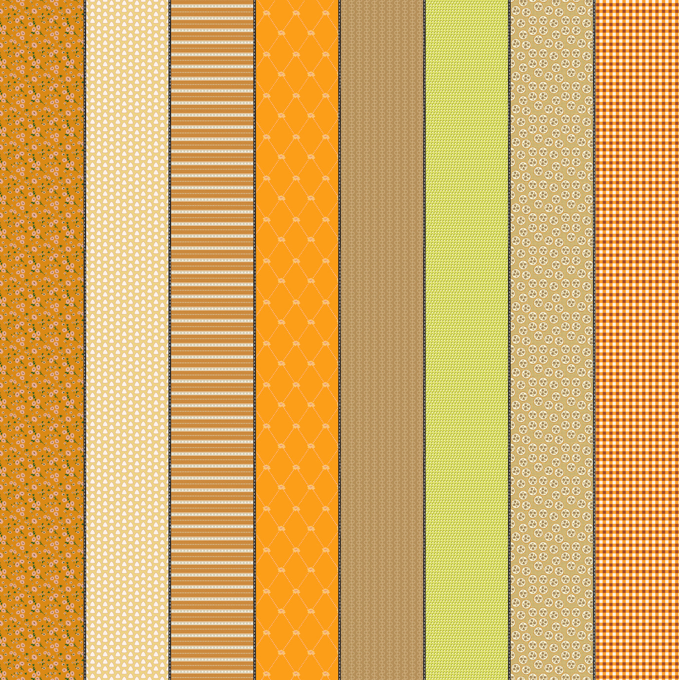 Six in Trentham from Gathered Lollies by Jen Kingwell for Moda Fabrics, Designer Fabric
