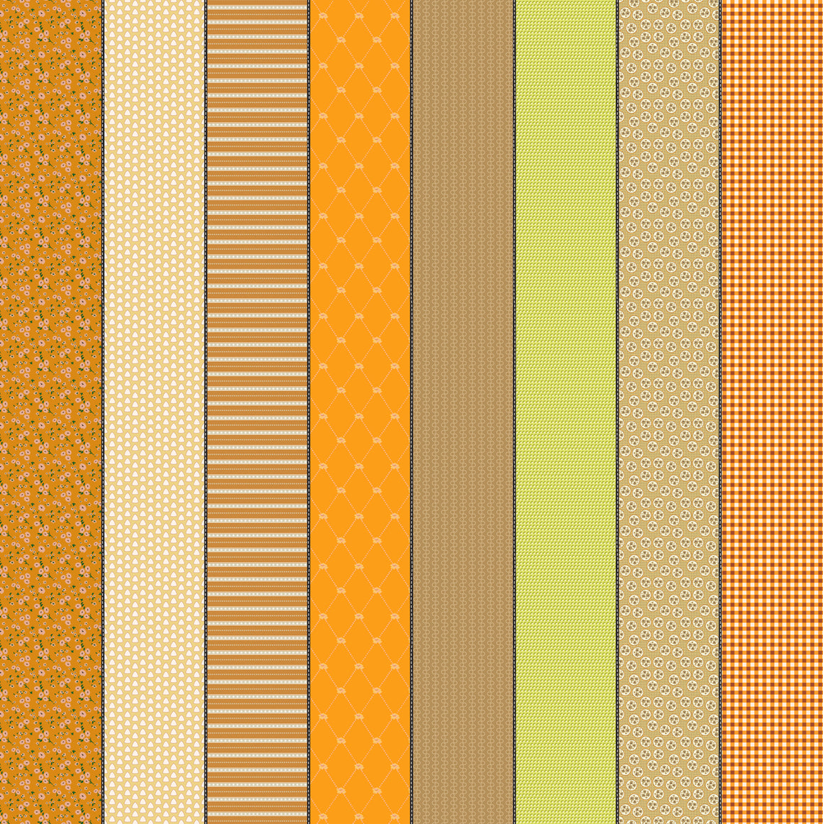 Six in Trentham from Gathered Lollies by Jen Kingwell for Moda Fabrics, Designer Fabric
