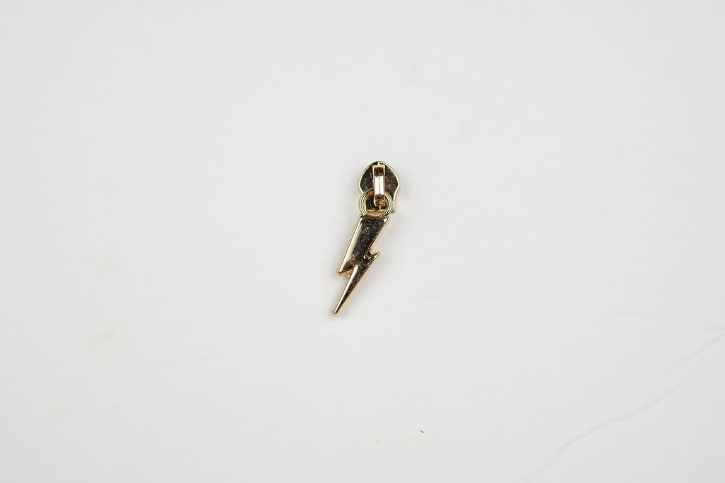 Lightening Bolt Zipper Pull - Size 5 (non locking)