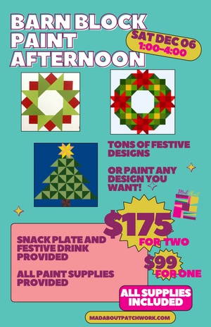 Barn Block Paint Afternoon - Dec 6