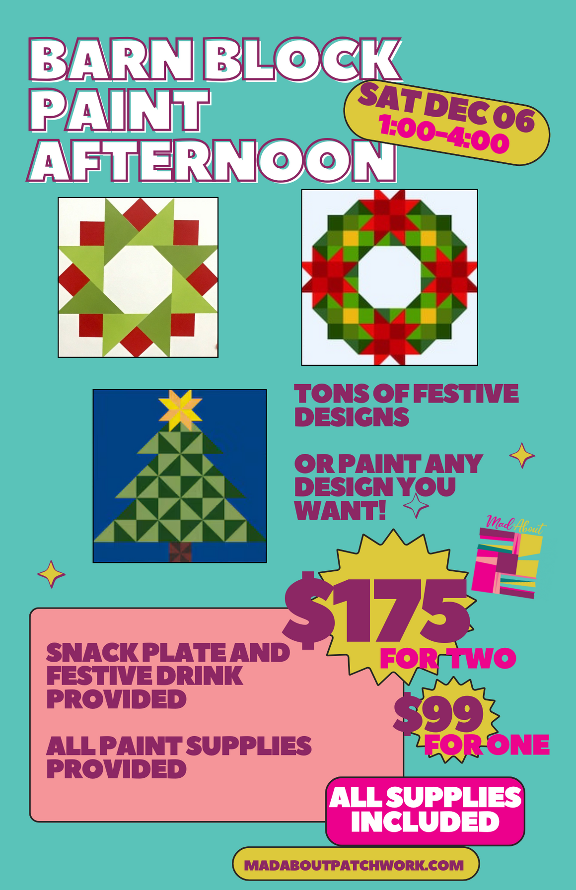 Barn Block Paint Afternoon - Dec 6