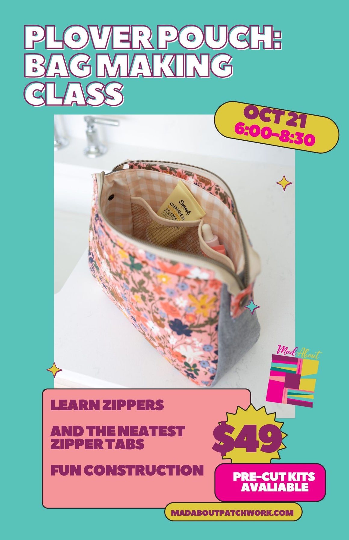 Plover Pouch - Learn to make a Pouch Class