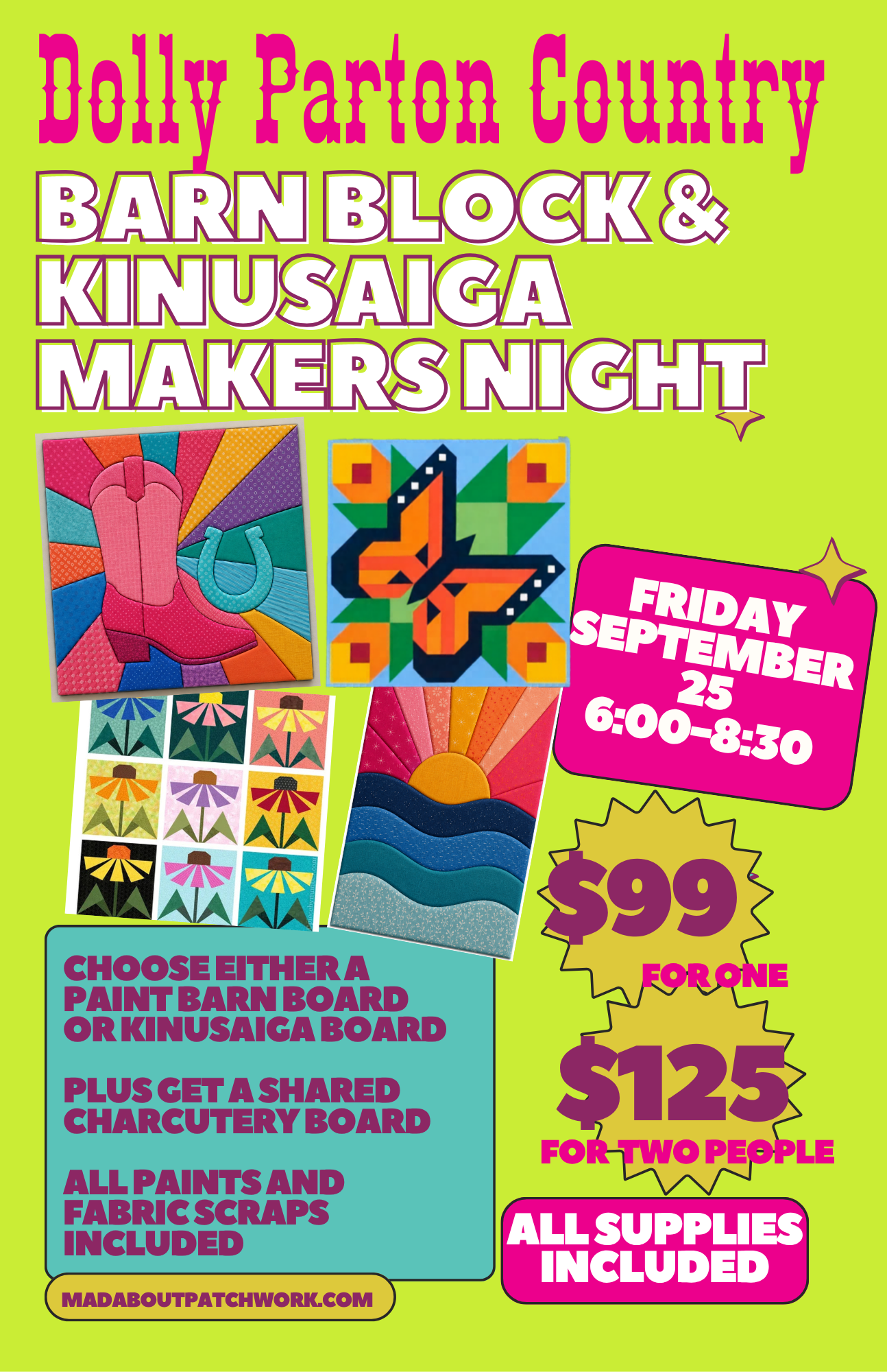 Kinusaiga  and Barn Board Makers Night