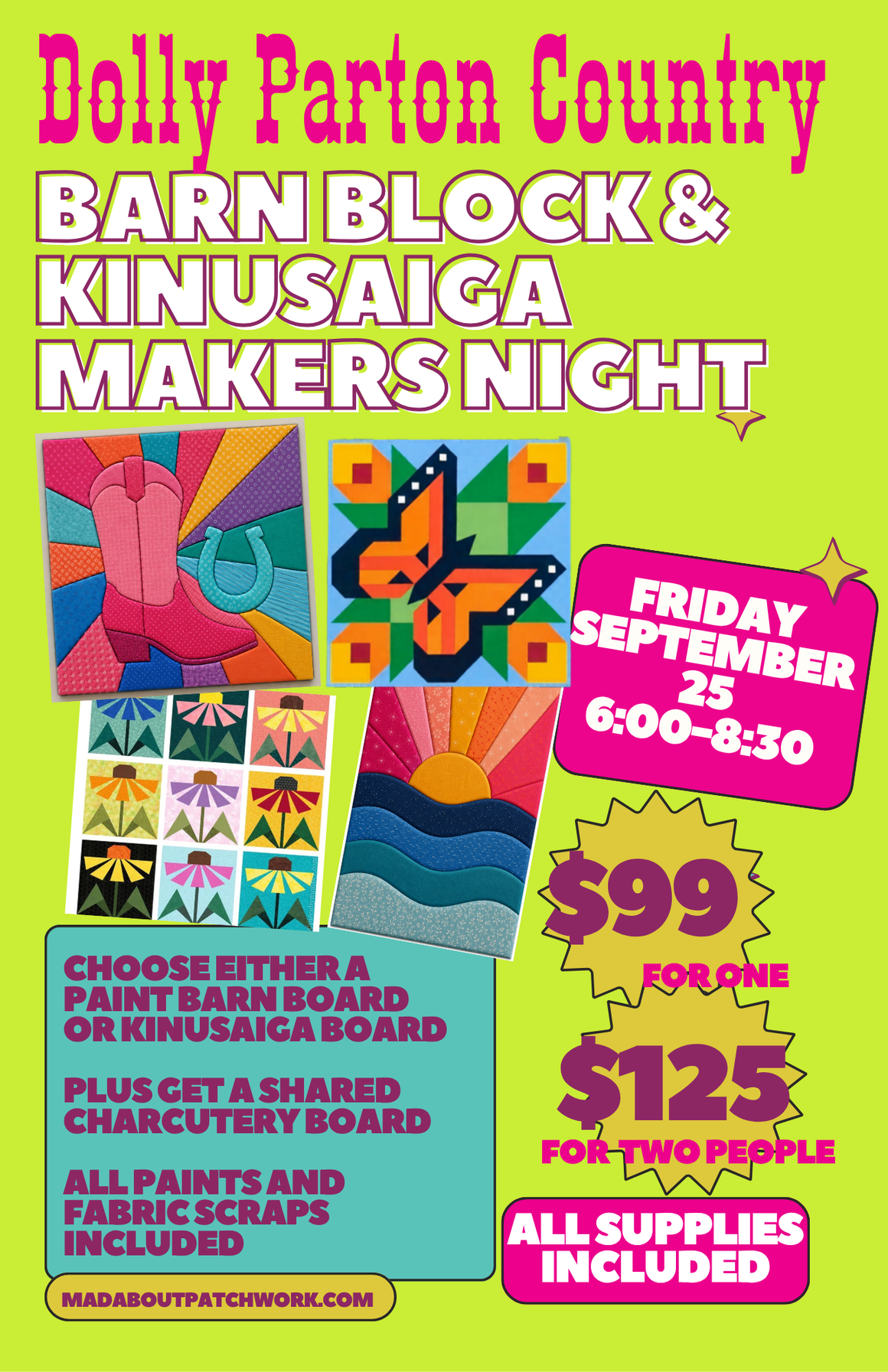 Kinusaiga  and Barn Board Makers Night