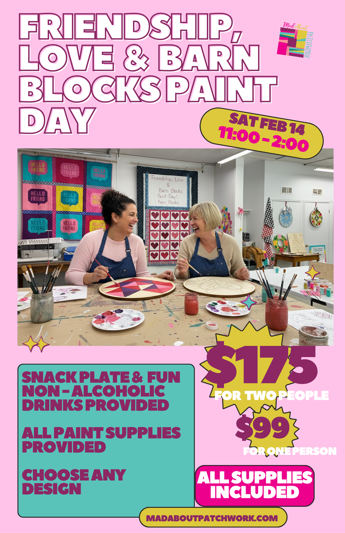 Barn Block Paint Afternoon - Feb 14