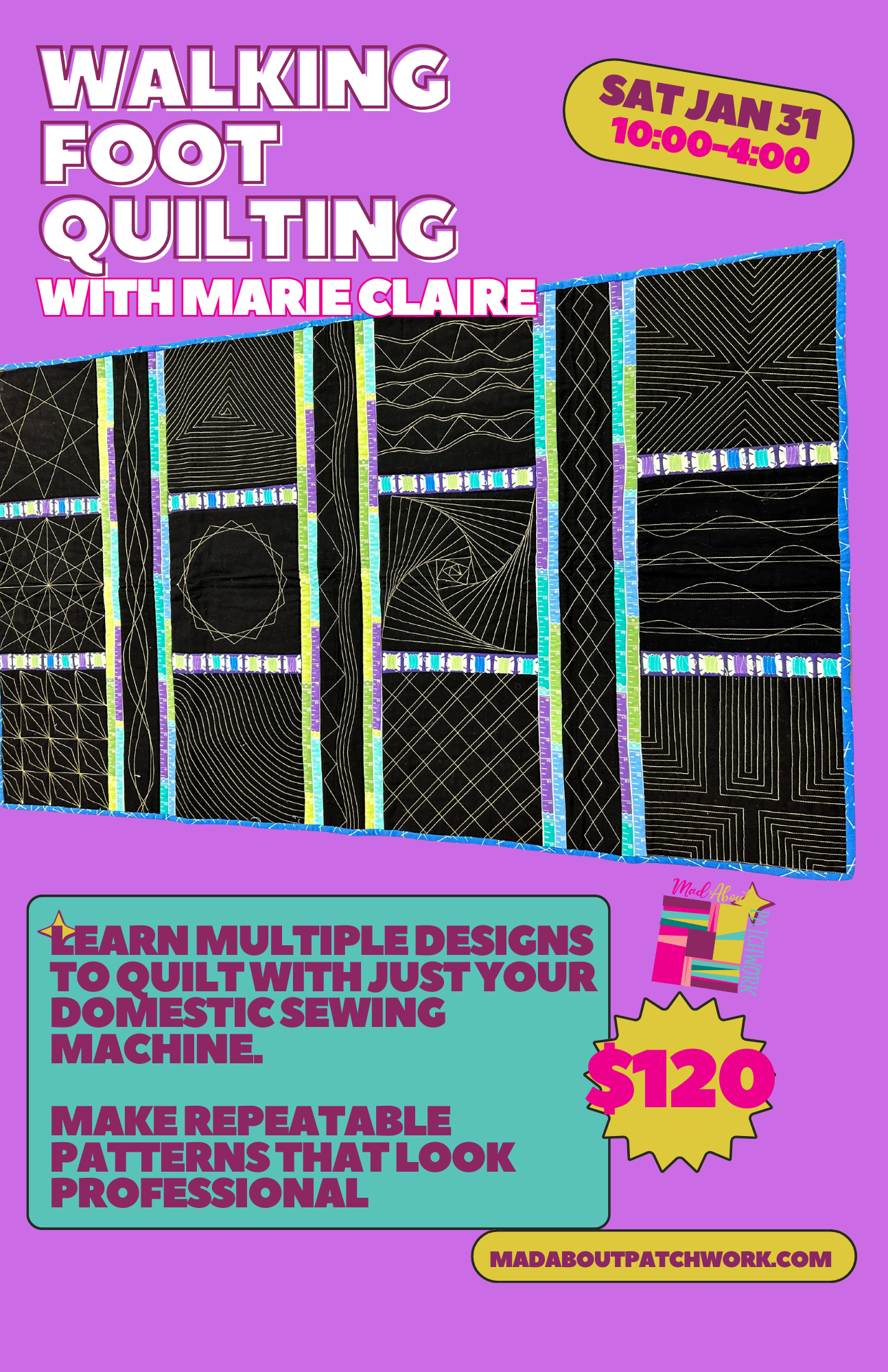 Walking foot Quilting: Master the Art of Quilting with Confidence