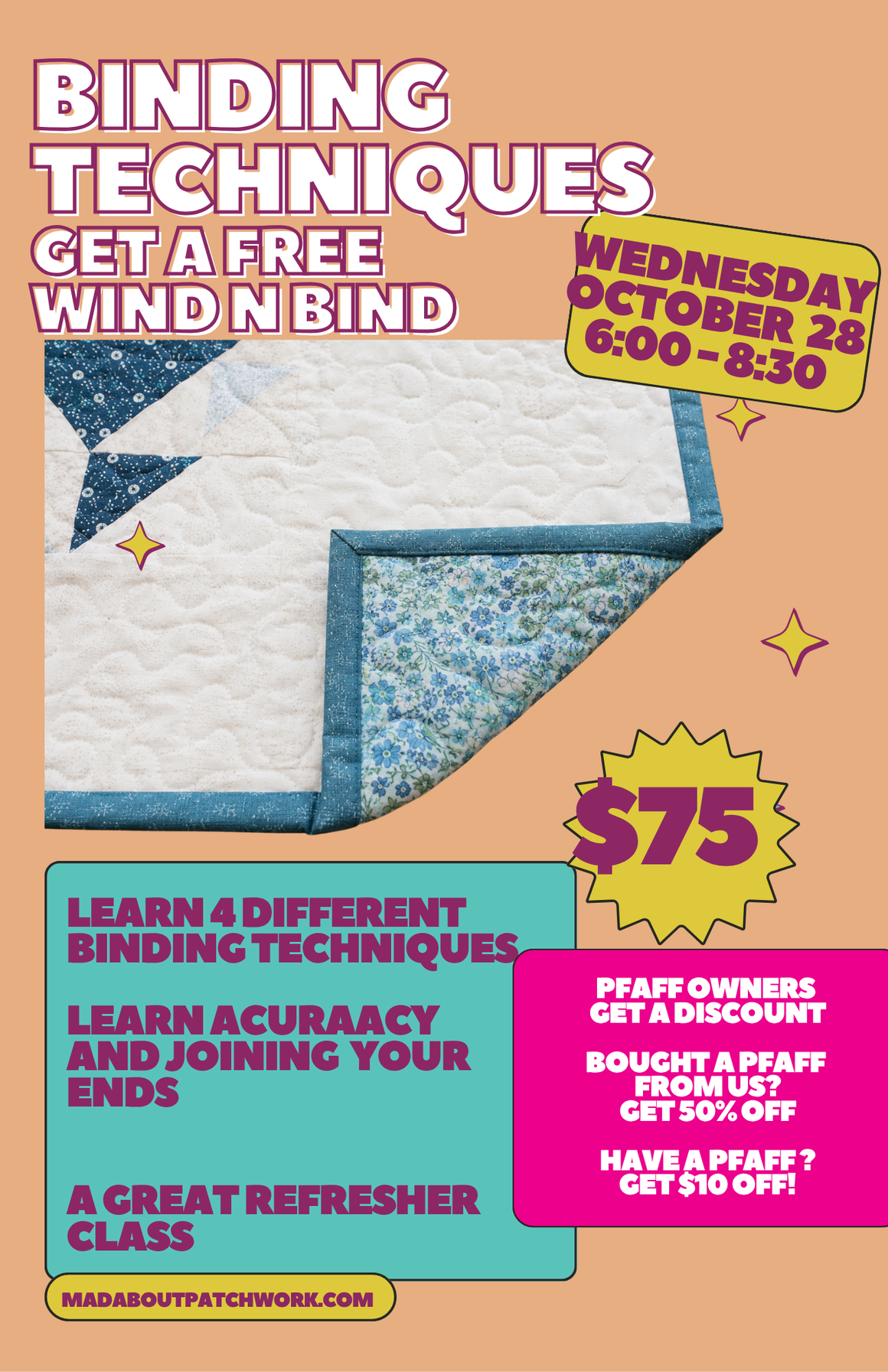 Quilt Binding Workshop, Class