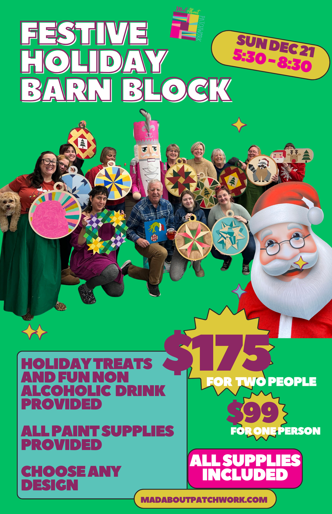 Barn Block Paint Afternoon - Dec 21