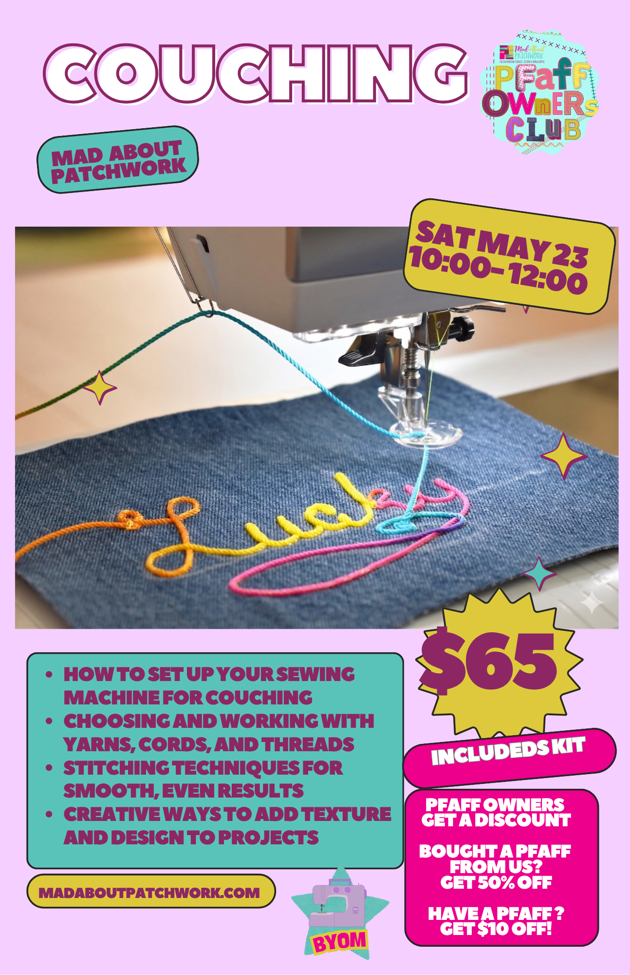 Couching Techniques Class