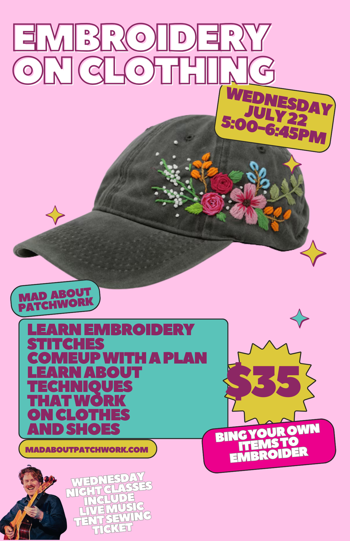 Embroidery on Clothing Class