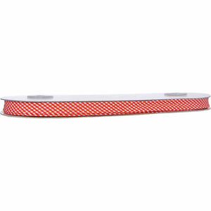 UNIQUE Extra Wide Double Fold Printed Bias Tape 14mm 1/4" - Red